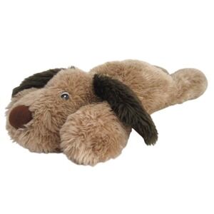 Chosun 22in Floppy Plush Dog Tan Lays Flat Stuffed Animal Tongue Out Brown